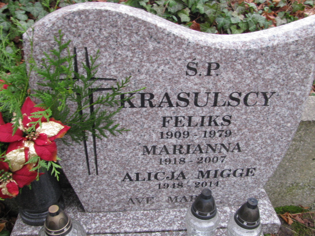 Alicja MIGGE 1948 Sopot - Grobonet - Wyszukiwarka osób pochowanych