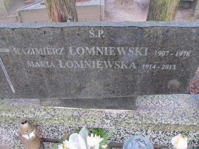 Kazimierz ŁOMNIEWSKI 1907 Sopot - Grobonet - Wyszukiwarka osób pochowanych