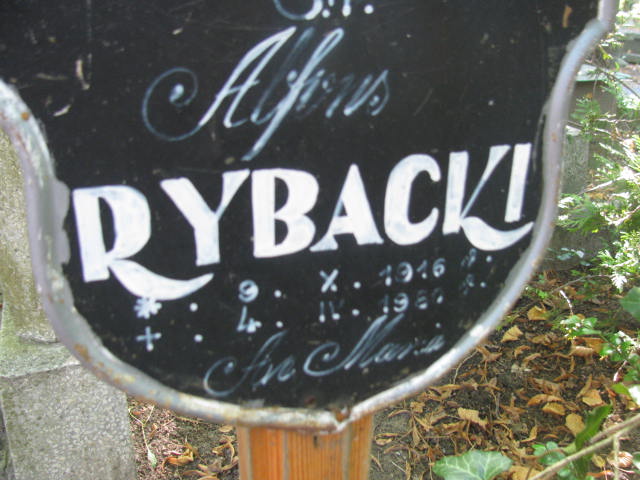 Alfons RYBACKI 1916 Sopot - Grobonet - Wyszukiwarka osób pochowanych
