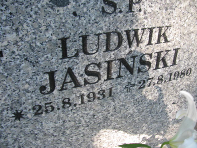 Ludwik JASIŃSKI 1931 Sopot - Grobonet - Wyszukiwarka osób pochowanych