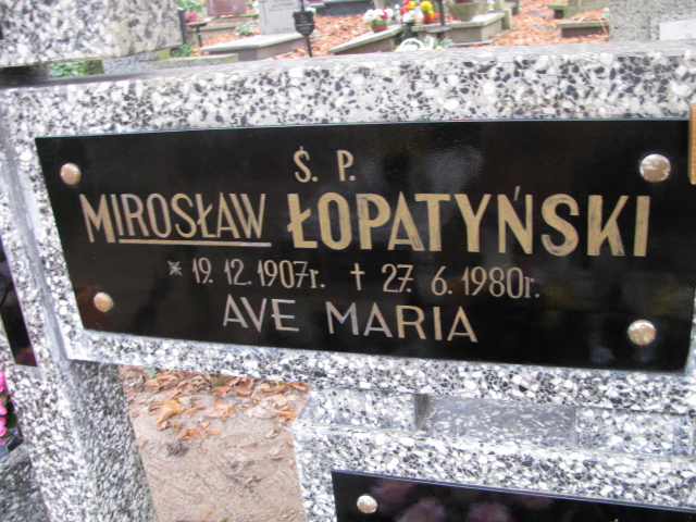 Grób ZDZISŁAWA WITKOWSKA