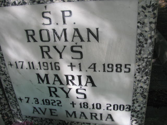 Roman RYŚ 1916 Sopot - Grobonet - Wyszukiwarka osób pochowanych