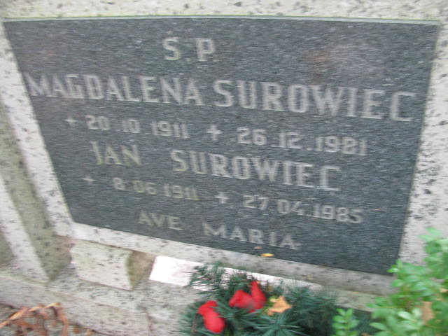 Magdalena SUROWIEC 1911 Sopot - Grobonet - Wyszukiwarka osób pochowanych