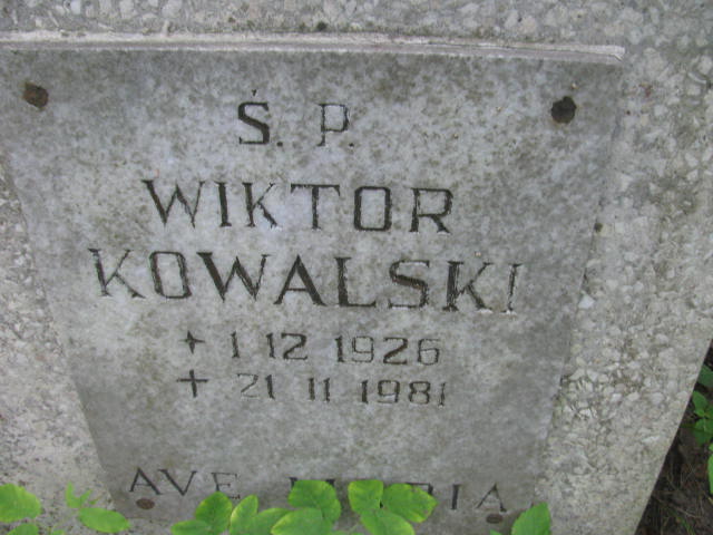 Wiktor KOWALSKI 1926 Sopot - Grobonet - Wyszukiwarka osób pochowanych