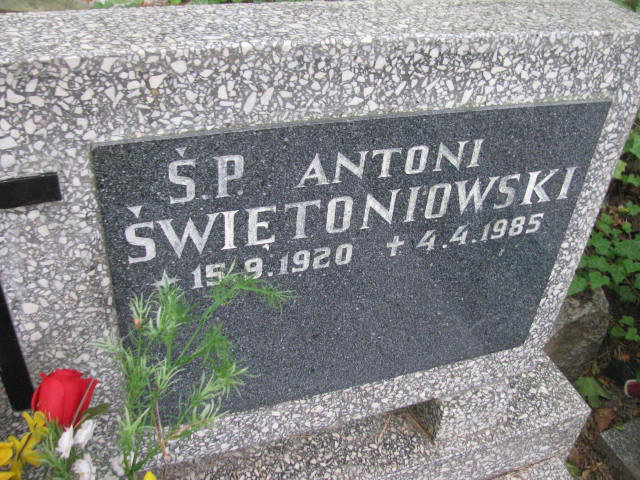  ŚWIĘTONIOWSKI 1920 Sopot - Grobonet - Wyszukiwarka osób pochowanych