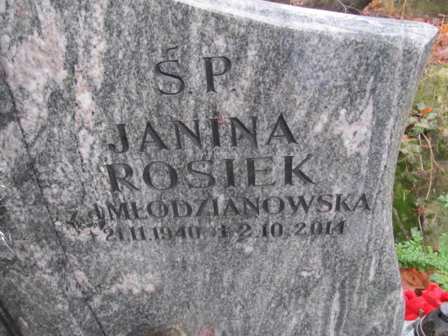 Janina ROSIEK 1940 Sopot - Grobonet - Wyszukiwarka osób pochowanych