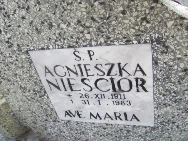Agnieszka NIESCIOR 1911 Sopot - Grobonet - Wyszukiwarka osób pochowanych