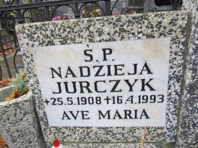 Nadzieja JURCZYK 1908 Sopot - Grobonet - Wyszukiwarka osób pochowanych
