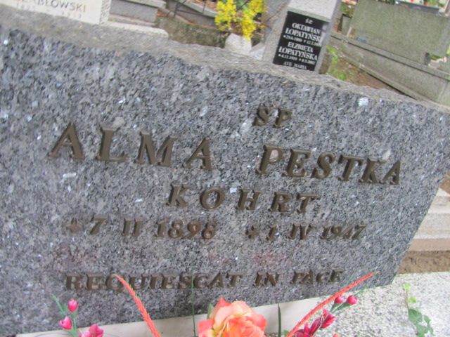 Anna PESTKA KOHRT 1898 Sopot - Grobonet - Wyszukiwarka osób pochowanych