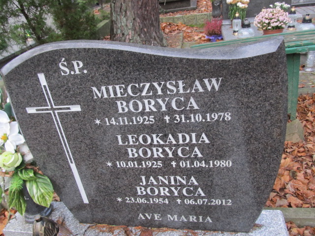 Leokadia BORYCA 1925 Sopot - Grobonet - Wyszukiwarka osób pochowanych