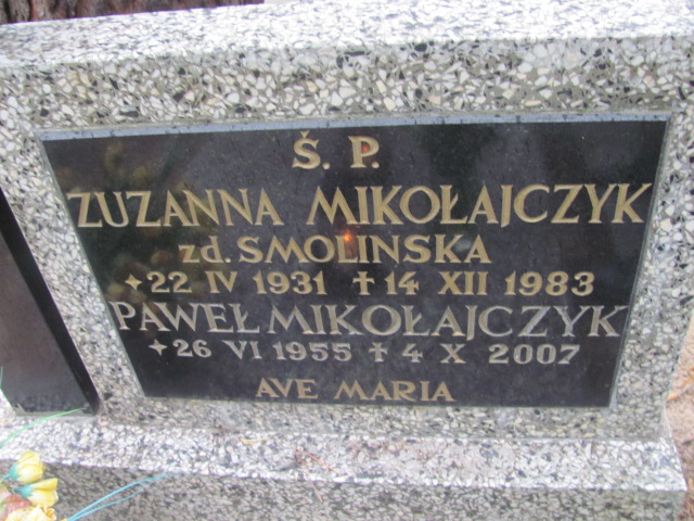 Zuzanna MIKOŁAJCZYK 1931 Sopot - Grobonet - Wyszukiwarka osób pochowanych