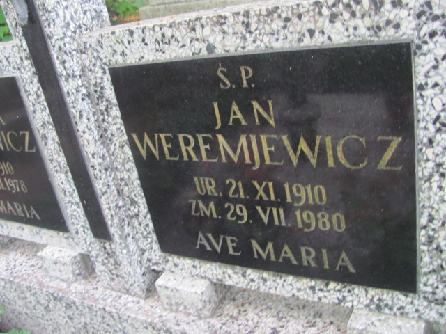 Jan WEREMJEWICZ 1910 Sopot - Grobonet - Wyszukiwarka osób pochowanych