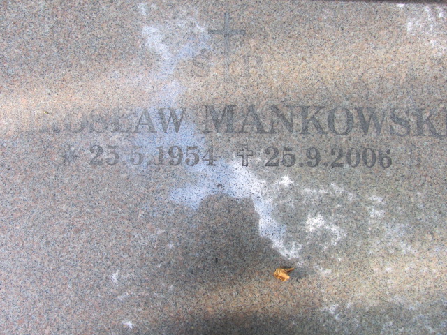 Mirosław MAŃKOWSKI 1954 Sopot - Grobonet - Wyszukiwarka osób pochowanych