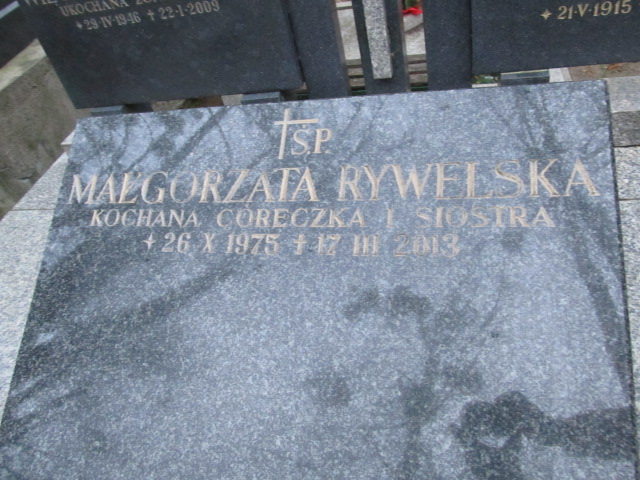 Grób MAŁGORZATA RYWELSKA