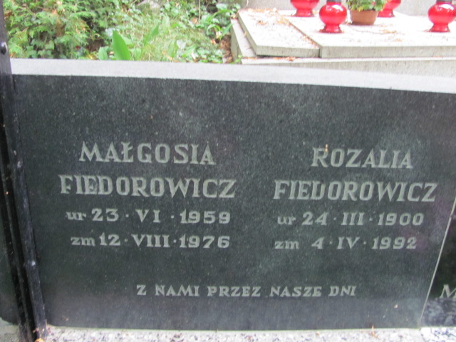 Rozalia FIEDOROWICZ 1901 Sopot - Grobonet - Wyszukiwarka osób pochowanych