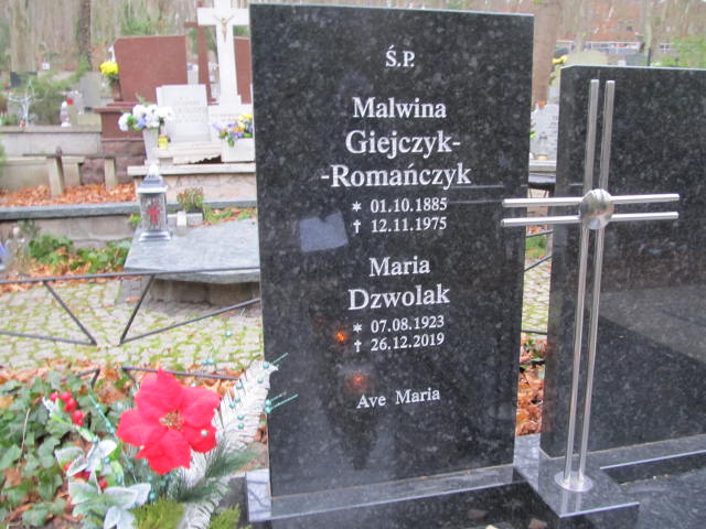 Maria DZWOLAK 1923 Sopot - Grobonet - Wyszukiwarka osób pochowanych