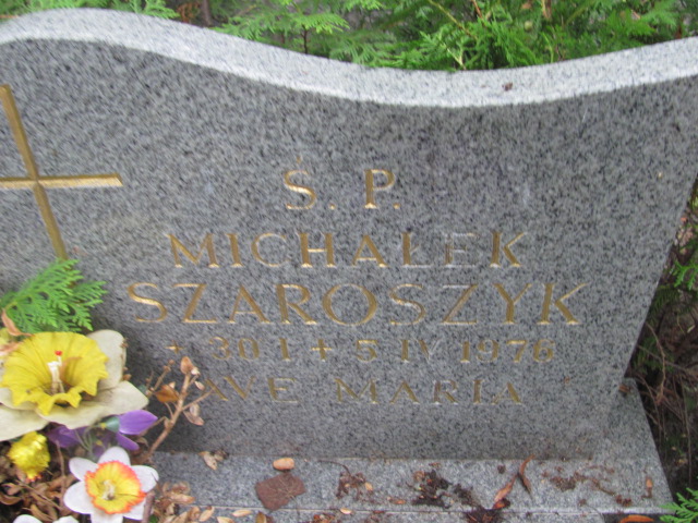 Michał SZAROSZYK 1976 Sopot - Grobonet - Wyszukiwarka osób pochowanych