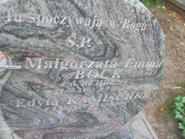 Elżbieta KAMISZCHE 1928 Sopot - Grobonet - Wyszukiwarka osób pochowanych