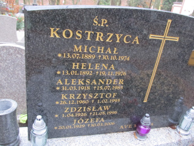 Zdzisław KOSTRZYCA 1926 Sopot - Grobonet - Wyszukiwarka osób pochowanych