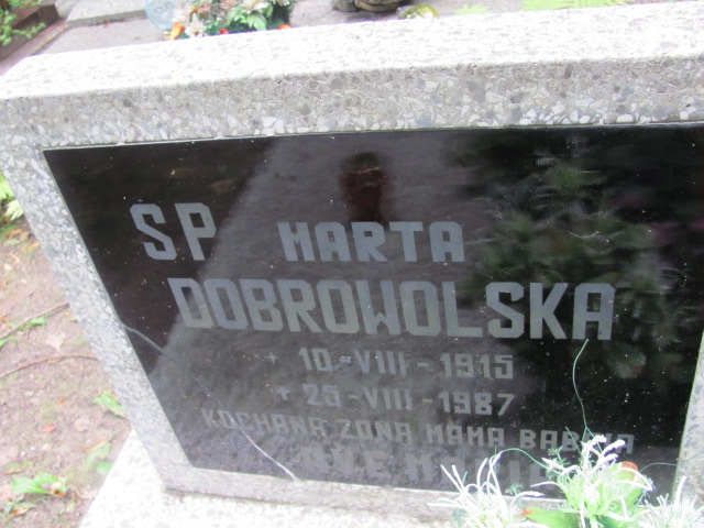 Marta DOBROWOLSKA 1915 Sopot - Grobonet - Wyszukiwarka osób pochowanych