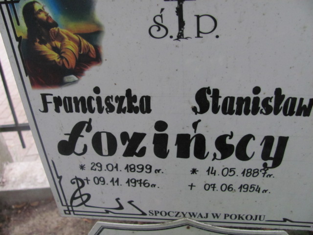 Stanisław ŁOZIŃSKI 1887 Sopot - Grobonet - Wyszukiwarka osób pochowanych
