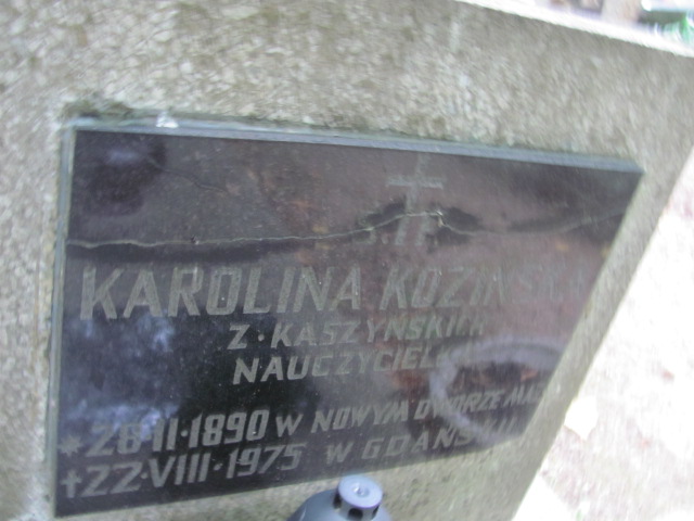 Karolina KOZIŃSKA 1890 Sopot - Grobonet - Wyszukiwarka osób pochowanych