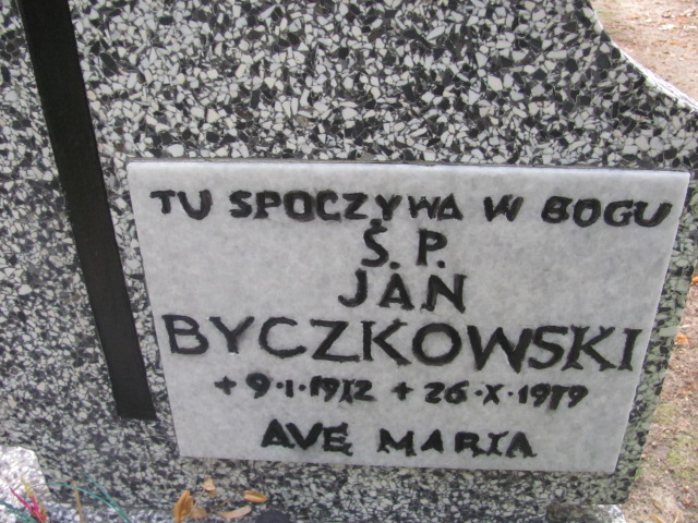 Jan BYCZKOWSKI 1912 Sopot - Grobonet - Wyszukiwarka osób pochowanych