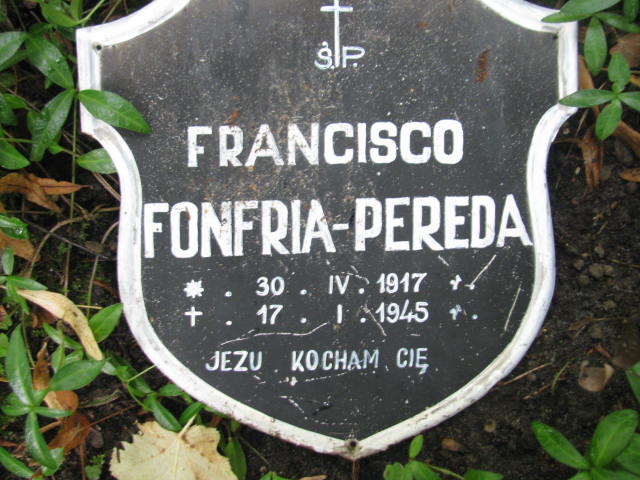 FRANCISCO FONFRIA - PEREDA 1917 Sopot - Grobonet - Wyszukiwarka osób pochowanych