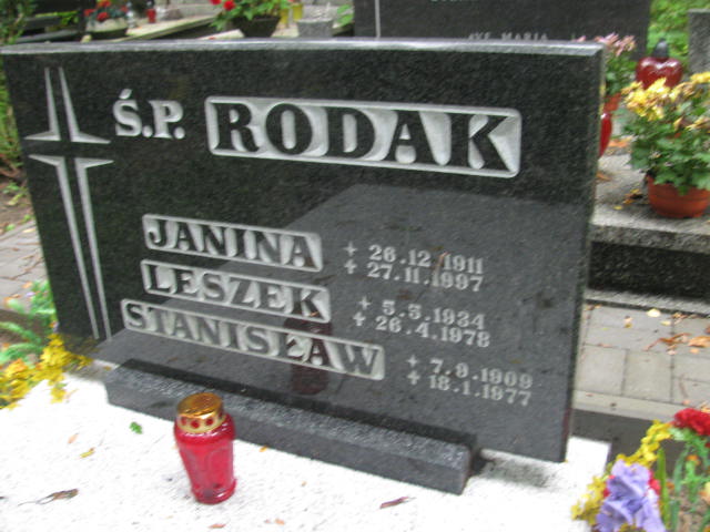 Janina RODAK 1911 Sopot - Grobonet - Wyszukiwarka osób pochowanych