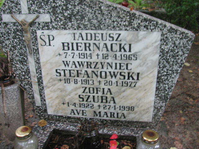 Zofia SZUBA 1922 Sopot - Grobonet - Wyszukiwarka osób pochowanych