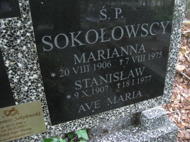 Waldemar SOKOŁOWSKI 1937 Sopot - Grobonet - Wyszukiwarka osób pochowanych