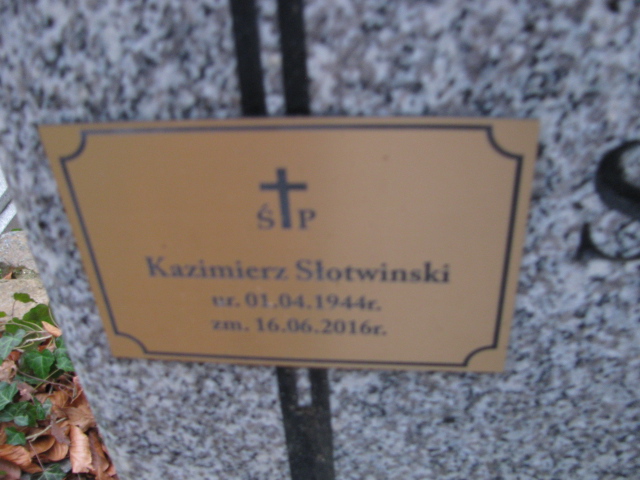 Kazimierz SŁOTWIŃSKI 1944 Sopot - Grobonet - Wyszukiwarka osób pochowanych