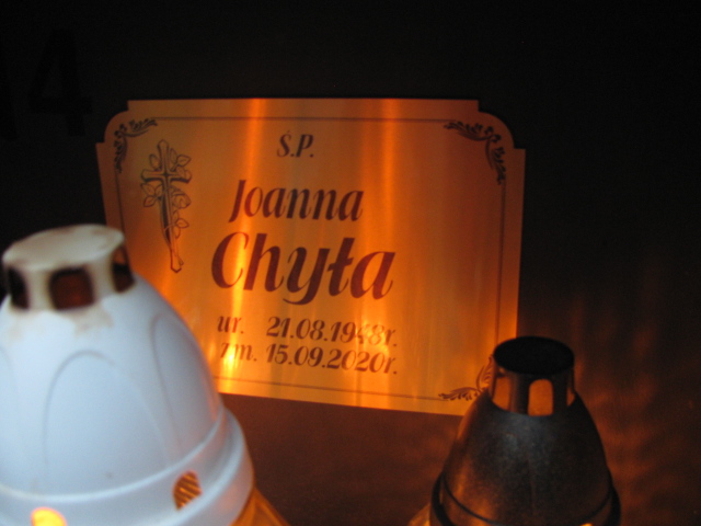 Grób JOANNA CHYŁA