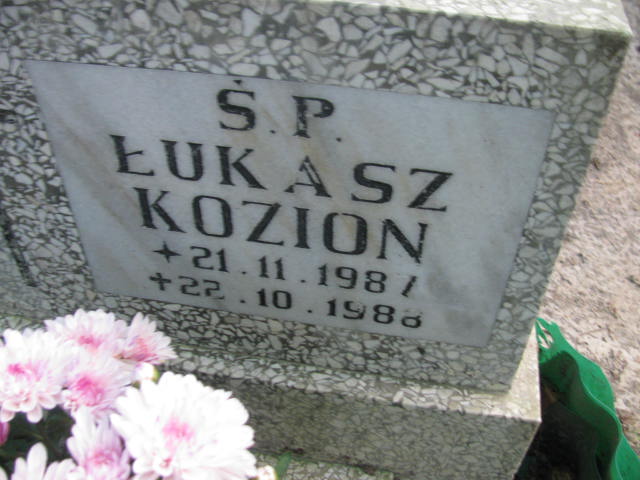 Łukasz KOZION 1987 Sopot - Grobonet - Wyszukiwarka osób pochowanych