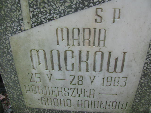 Maria MAĆKÓW 1983 Sopot - Grobonet - Wyszukiwarka osób pochowanych