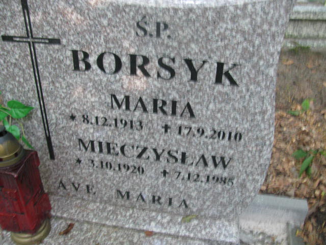 Maria BORSYK 1913 Sopot - Grobonet - Wyszukiwarka osób pochowanych