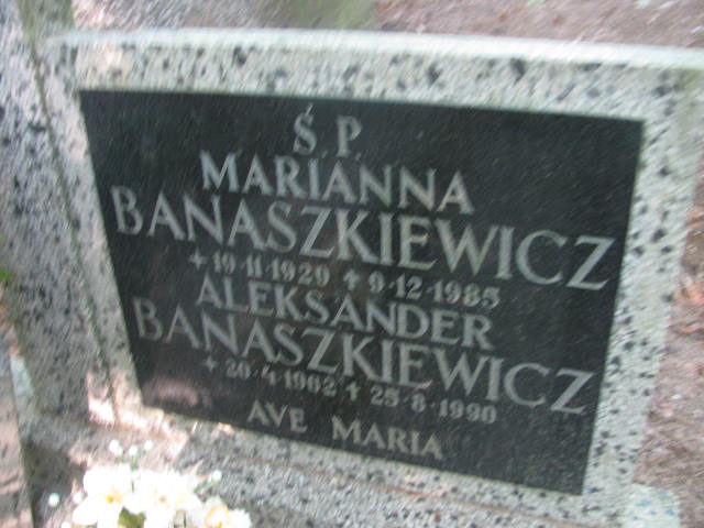 Aleksander BANASZKIEWICZ 1962 Sopot - Grobonet - Wyszukiwarka osób pochowanych