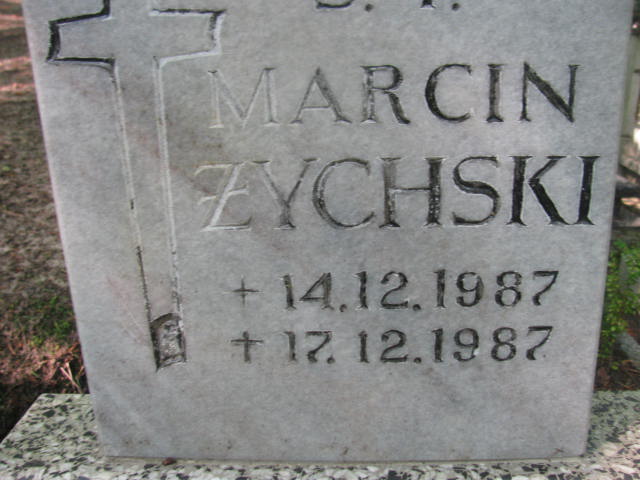 Marcin ŻYCHSKI 1987 Sopot - Grobonet - Wyszukiwarka osób pochowanych