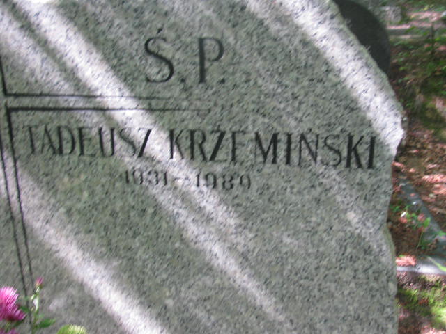 Tadeusz KRZEMIŃSKI 1931 Sopot - Grobonet - Wyszukiwarka osób pochowanych