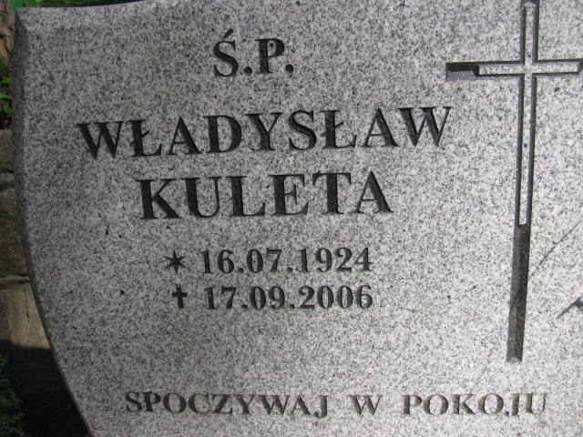 Władysław KULETA 1924 Sopot - Grobonet - Wyszukiwarka osób pochowanych