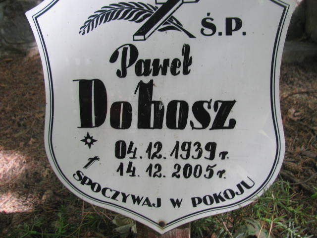 Paweł DOBOSZ 1939 Sopot - Grobonet - Wyszukiwarka osób pochowanych