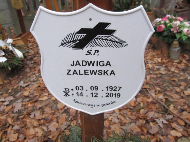 Jadwiga ZALEWSKA 1927 Sopot - Grobonet - Wyszukiwarka osób pochowanych