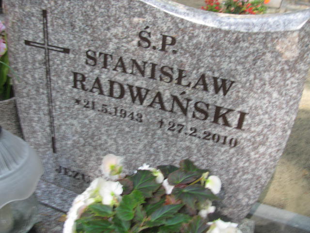 Stanisław RADWAŃSKI 1943 Sopot - Grobonet - Wyszukiwarka osób pochowanych