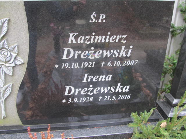 Irena DREŻEWSKA 1928 Sopot - Grobonet - Wyszukiwarka osób pochowanych