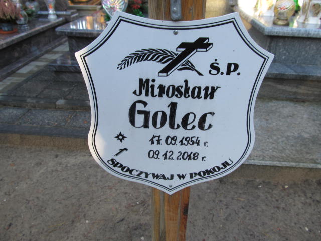 Mirosław GOLEC 1954 Sopot - Grobonet - Wyszukiwarka osób pochowanych