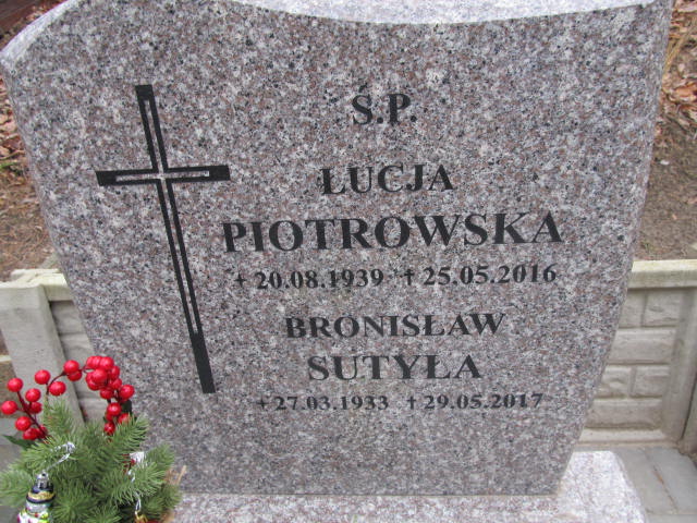 Łucja PIOTROWSKA 1939 Sopot - Grobonet - Wyszukiwarka osób pochowanych