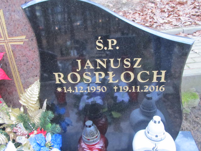 Janusz ROSPŁOCH 1950 Sopot - Grobonet - Wyszukiwarka osób pochowanych