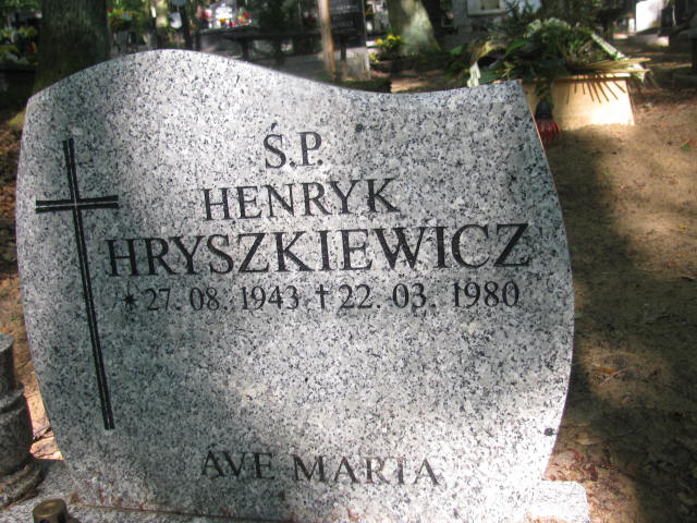 Henryk HRYSZKIEWICZ 1943 Sopot - Grobonet - Wyszukiwarka osób pochowanych