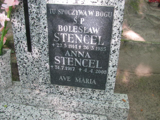 Anna STENCEL 1917 Sopot - Grobonet - Wyszukiwarka osób pochowanych