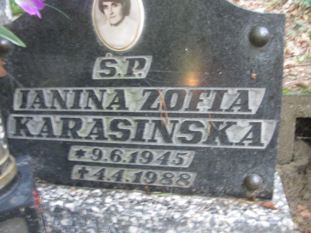 Janina Zofia KARASIŃSKA 1945 Sopot - Grobonet - Wyszukiwarka osób pochowanych